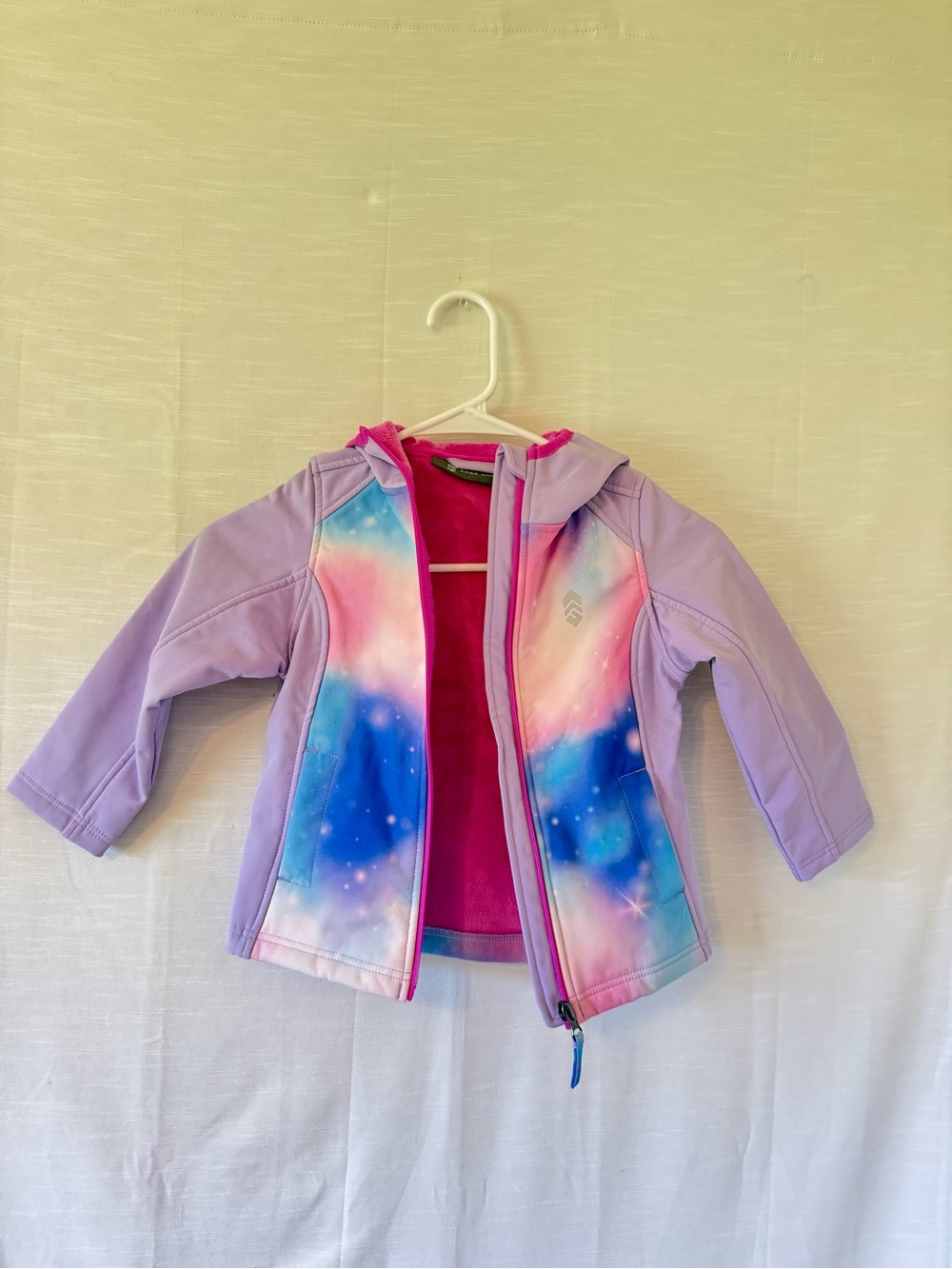 FREE COUNTRY Girls' Lavender Galaxy Softshell Jacket with Hood